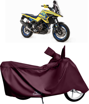 XAFO Waterproof Two Wheeler Cover for Suzuki(V Strom 650, Red)