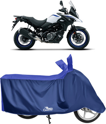 DROHAR Waterproof Two Wheeler Cover for Suzuki(V Strom 650, Blue)