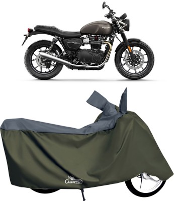 VITSOA Waterproof Two Wheeler Cover for Triumph(Street Triple RS, Grey)