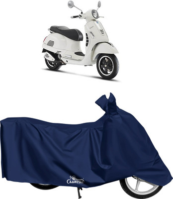 XAFO Waterproof Two Wheeler Cover for Vespa(GTS Super 125 BS6, Blue)