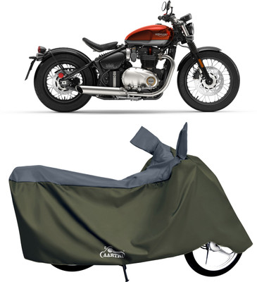 DROHAR Waterproof Two Wheeler Cover for Triumph(Bonneville T120 Black BS6, Grey)