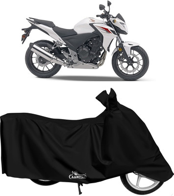 DROHAR Waterproof Two Wheeler Cover for Honda(CB1000R, Black)