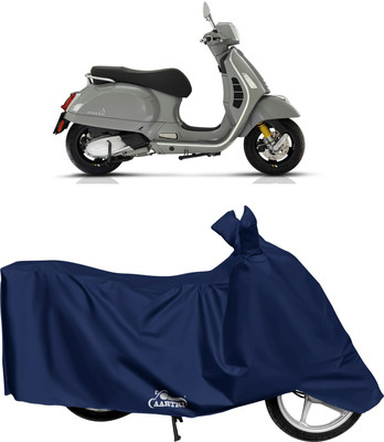 XAFO Waterproof Two Wheeler Cover for Vespa(GTS Super 125 BS6, Blue)