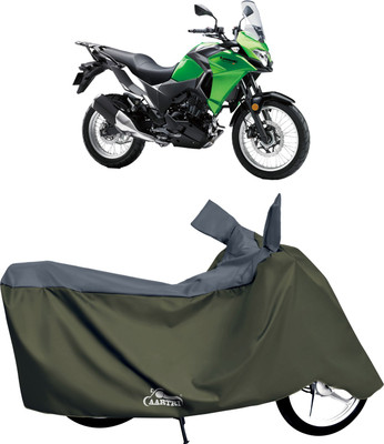 DROHAR Waterproof Two Wheeler Cover for Kawasaki(Versys 650, Grey)
