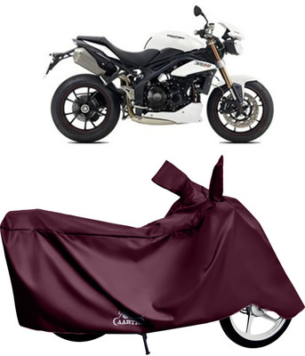 XAFO Waterproof Two Wheeler Cover for Triumph(Speed Triple BS6, Red)