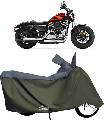 DROHAR Waterproof Two Wheeler Cover for Harley Davidson(Forty Two, Grey)