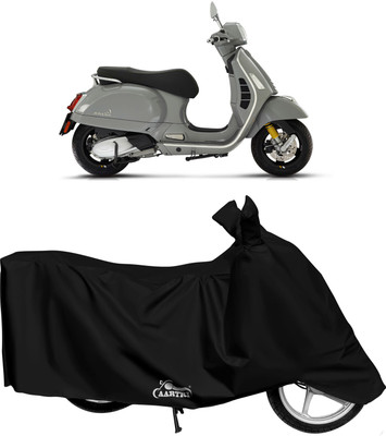 DROHAR Waterproof Two Wheeler Cover for Vespa(GTS 300 BS6, Black)