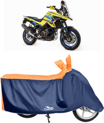 XAFO Waterproof Two Wheeler Cover for Suzuki(V Strom 650, Orange)