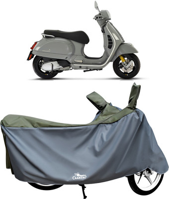 XAFO Two Wheeler Cover for Vespa(GTS Super 125 BS6, Green)