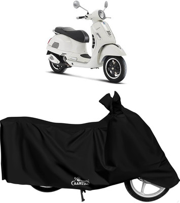 DROHAR Waterproof Two Wheeler Cover for Vespa(GTS 300 BS6, Black)