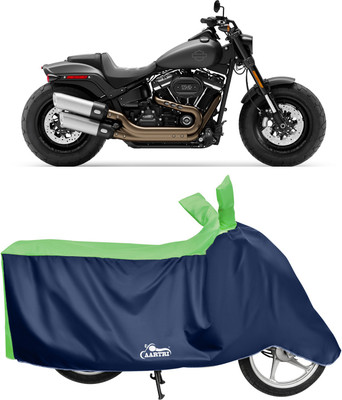 DROHAR Waterproof Two Wheeler Cover for Harley Davidson(Fat Boy, Green)