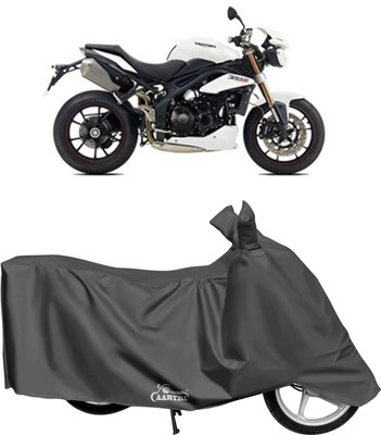 XAFO Waterproof Two Wheeler Cover for Triumph(Speed Triple BS6, Grey)