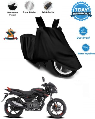 SIDOCYKON Waterproof Two Wheeler Cover for Universal For Bike(Pulsar 150 DTS-i, Black)