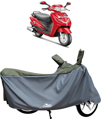 DROHAR Waterproof Two Wheeler Cover for Hero(Duet VX 110CC, Green)