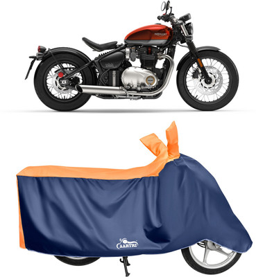 XAFO Waterproof Two Wheeler Cover for Triumph(Bonneville T120 Black BS6, Orange)