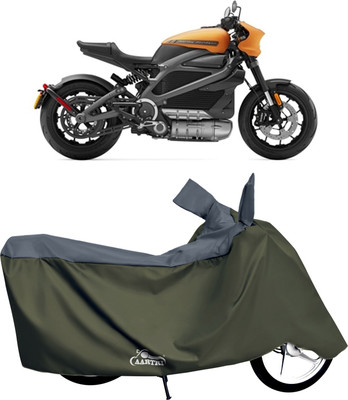 DROHAR Waterproof Two Wheeler Cover for Harley Davidson(Grey)