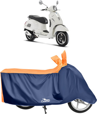 DROHAR Waterproof Two Wheeler Cover for Vespa(GTS 300 BS6, Orange)