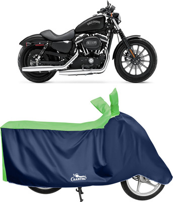 DROHAR Waterproof Two Wheeler Cover for Harley Davidson(Iron 883, Green)