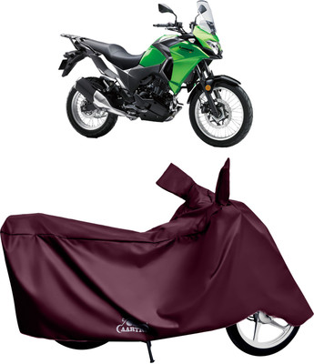 XAFO Waterproof Two Wheeler Cover for Kawasaki(Versys 650, Red)