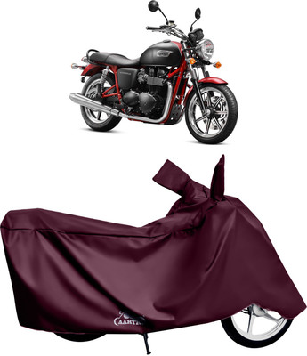 XAFO Waterproof Two Wheeler Cover for Triumph(Bonneville T120 Black BS6, Red)