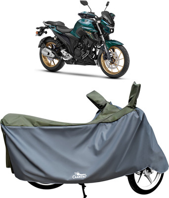 DROHAR Waterproof Two Wheeler Cover for Yamaha(FZS-FI BS6, Green)