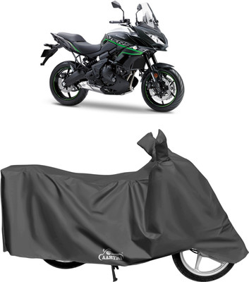 DROHAR Waterproof Two Wheeler Cover for Kawasaki(Versys 650, Grey)
