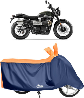 DROHAR Waterproof Two Wheeler Cover for Triumph(Street Triple RS, Orange)