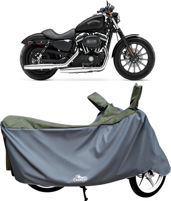 DROHAR Waterproof Two Wheeler Cover for Harley Davidson(Iron 883, Green)