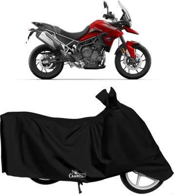 VITSOA Waterproof Two Wheeler Cover for Triumph(Tiger 800, Black)