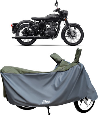 DROHAR Waterproof Two Wheeler Cover for Royal Enfield(Green)