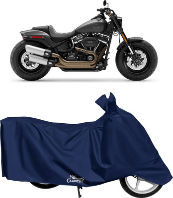 DROHAR Waterproof Two Wheeler Cover for Harley Davidson(Fat Boy, Blue)