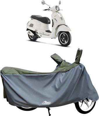 DROHAR Waterproof Two Wheeler Cover for Vespa(GTS 300 BS6, Green)