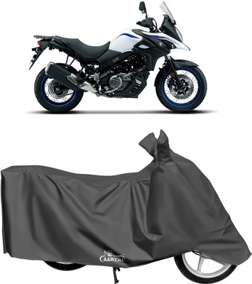 XAFO Waterproof Two Wheeler Cover for Suzuki(V Strom 650, Grey)