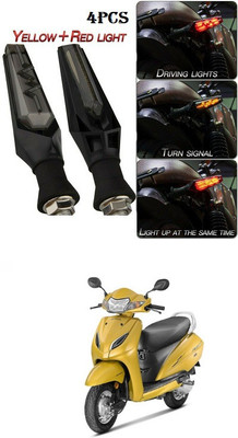 PECUNIA Front, Rear LED Indicator Light for Hero Achiever(Yellow)