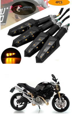 PECUNIA Front, Rear LED Indicator Light for TVS Max 4R(Yellow)