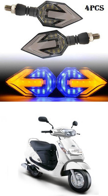 PECUNIA Front, Rear LED Indicator Light for Mahindra Duro DZ(White, Amber)
