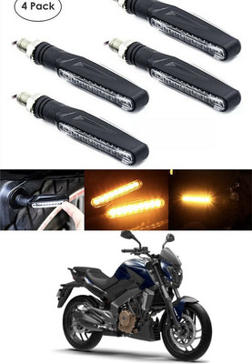 PECUNIA Front, Rear LED Indicator Light for Bajaj(Yellow)