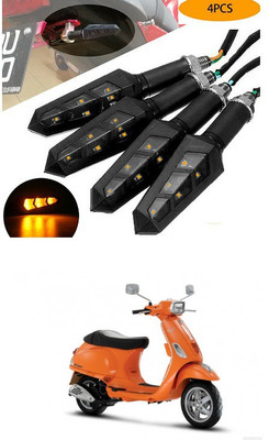 PECUNIA Front, Rear LED Indicator Light for Piaggio Vespa LX(Yellow)