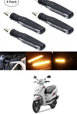 PECUNIA Front, Rear LED Indicator Light for Universal For Bike(Yellow)