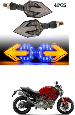 PECUNIA Front, Rear LED Indicator Light for TVS Max 4R(White, Amber)