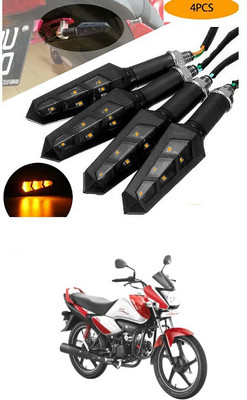 PECUNIA Front, Rear LED Indicator Light for Hero Splendor NXG(Yellow)