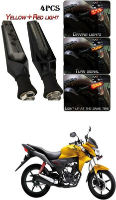 PECUNIA Front, Rear LED Indicator Light for Honda CB Twister(Yellow)