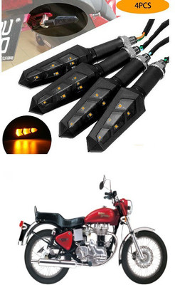 PECUNIA Front, Rear LED Indicator Light for Royal Enfield(Yellow)