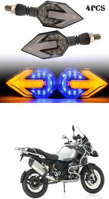 PECUNIA Front, Rear LED Indicator Light for Royal Enfield 500(White, Amber)