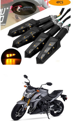 PECUNIA Front, Rear LED Indicator Light for Suzuki GS(Yellow)