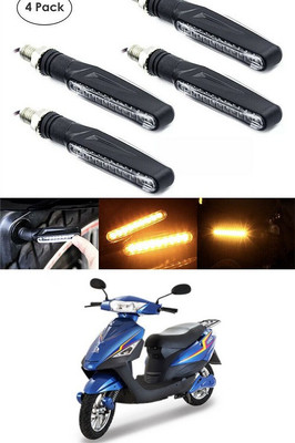 PECUNIA Front, Rear LED Indicator Light for Universal For Bike Star(Yellow)