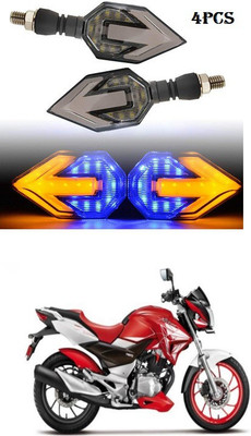 PECUNIA Front, Rear LED Indicator Light for Honda CBR 250R(White, Amber)