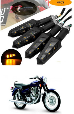 PECUNIA Front, Rear LED Indicator Light for Royal Enfield(Yellow)