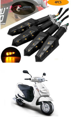 PECUNIA Front, Rear LED Indicator Light for Mahindra Duro DZ(Yellow)