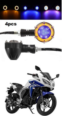 PECUNIA Front, Rear LED Indicator Light for Yamaha Fazer(Multicolor)